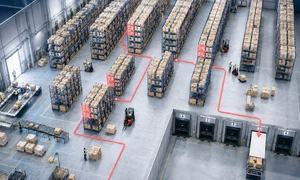 Data-driven warehouse slotting and optimized picking route across storage locations